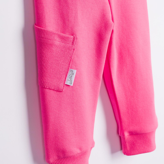 Nicol Tosia 225275 Pantaloni sportivi rosa da ragazza con tasca