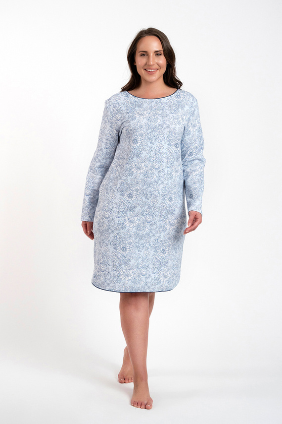 Camicia da notte Gracjela Moda italiana - stampa blu