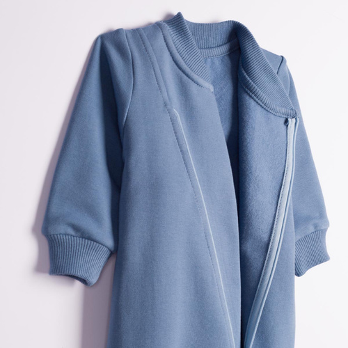 228271 Nicol FARMA Tuta in felpa + scarpine neonato blu cotone