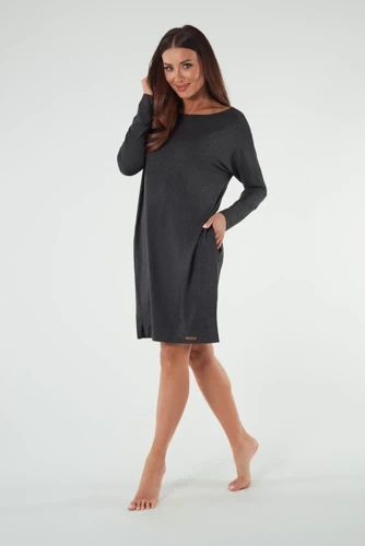 Akord casacca da donna a maniche lunghe Moda italiana - melange scuro