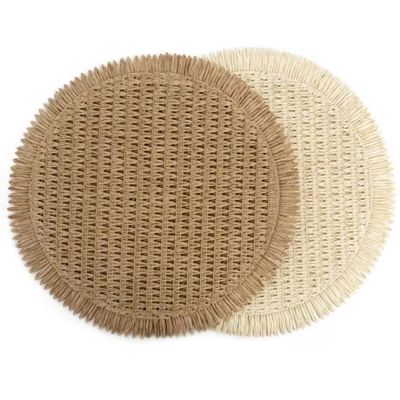Sottopiatto Eurofirany elegante tovaglietta da tavola glamour Joan beige