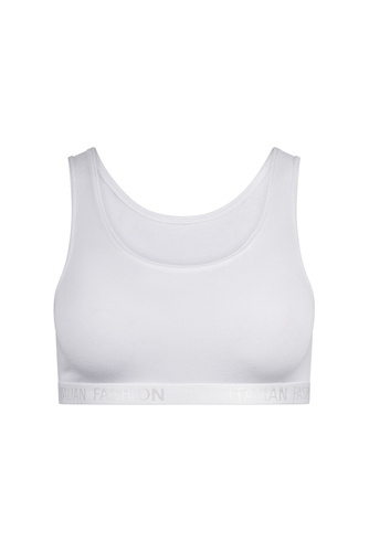 Nikola Reggiseno per bambine con spalline larghe Moda italiana - bianco