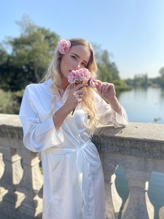 798 Vestaglia classica da donna Forex - perla