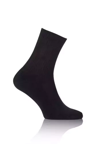 S150D Calze lunghe in mezza spugna Italian Fashion - nero