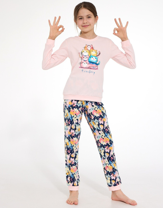 Pigiama bambina Cornette Young Girl 592/210 Friendship 100% cotone