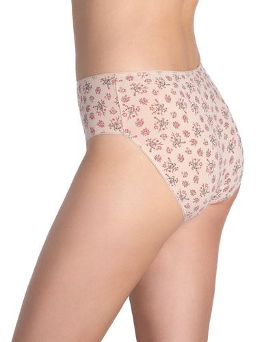 Slip bikini Lama L-120 BI-97 da donna - cotone, confezione da 3 pezzi nei toni del beige e del marrone