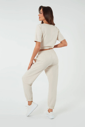 Madri Pantaloni donna Moda italiana - beige