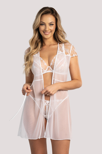 Negligé da donna Rubi Unikat bianco - pizzo, elegante, sensuale