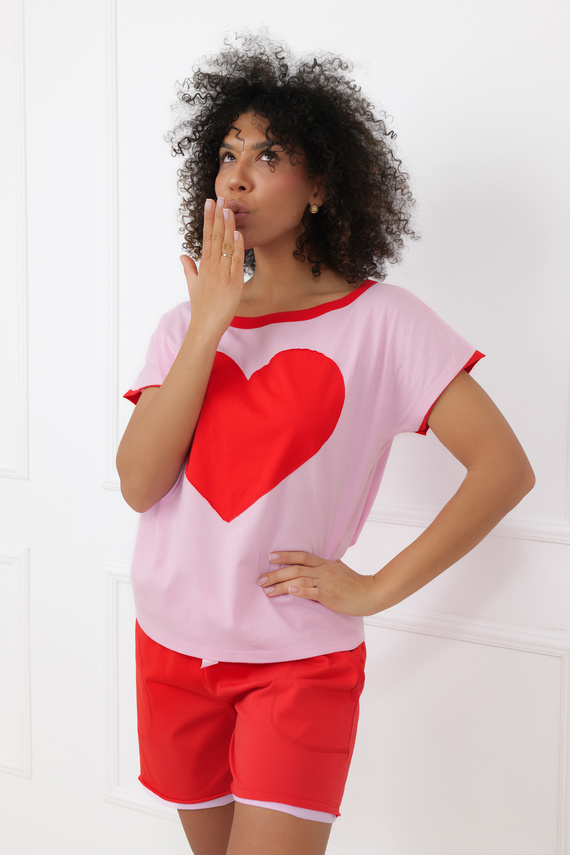 Pigiama Sabrina Italian Fashion 100% cotone – manica corta, shorts