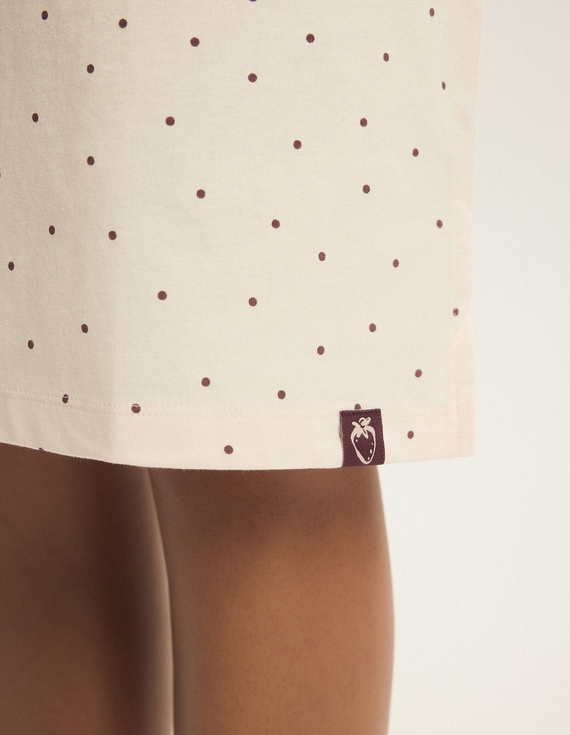 Camicia da notte Henderson 45304 Evika rosa cipria 100% cotone per allattamento