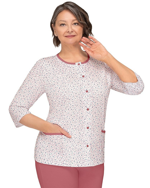 Pigiama Kasia II 266 Martel bordeaux 23- pigiama donna in cotone con bottoni