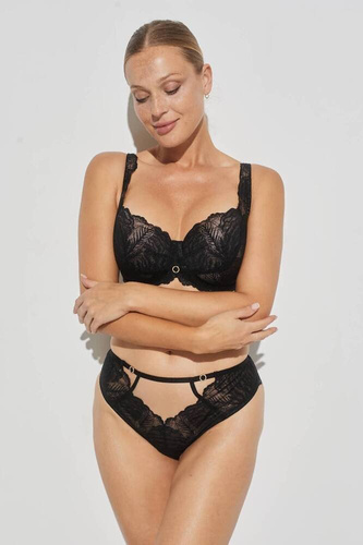 BC-1102 Reggiseno imbottito a coppa intera Luna Kinga - nero