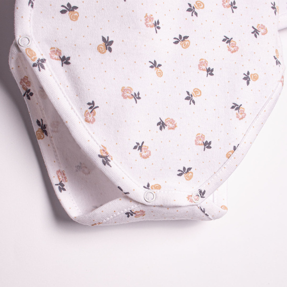 Body lungo per bambina in cotone Nicol 220096 – motivo floreale