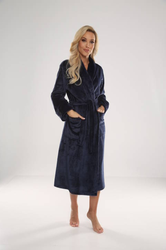 628 Accappatoio da donna Abigail Long Forex - blu navy