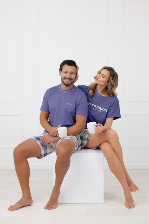 Pigiama donna Rima Italian Fashion 100% cotone manica corta shorts