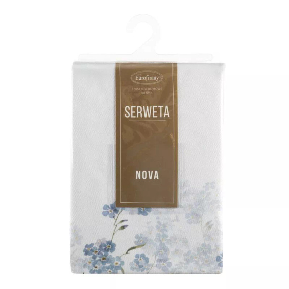 Tovaglia Summer 18 Eurofirany naturale con motivo non ti scordar di me 100% poliestere