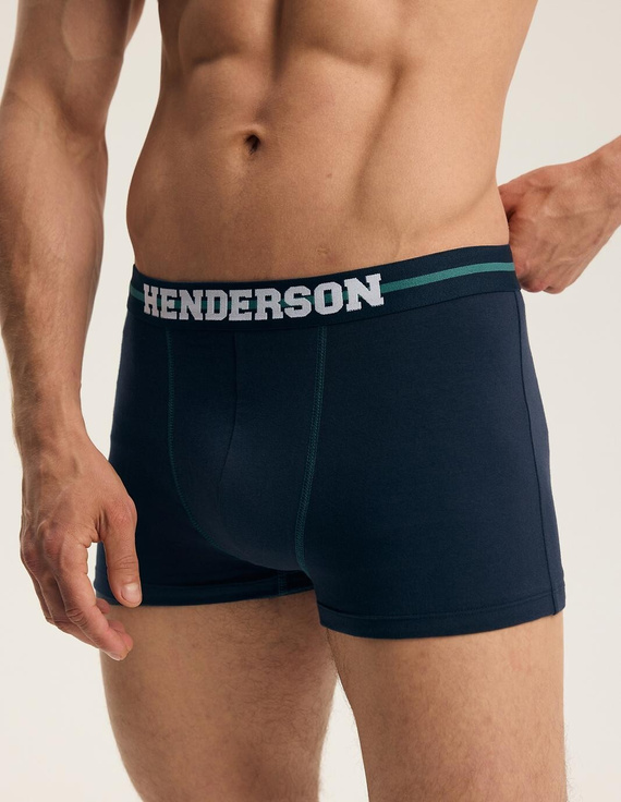 Bokserki męskie Henderson 46098 Find2 2-pak in cotone con fascia larga e logo