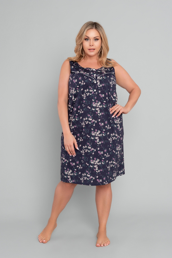 Evita Camicia da notte e chemise per l'allattamento, fascia larga Moda italiana - stampa