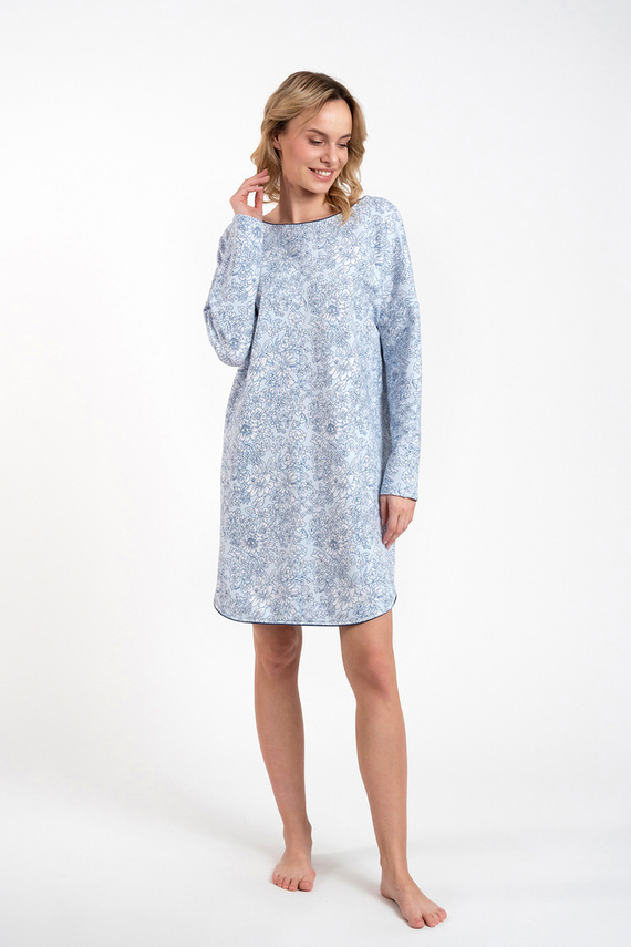 Camicia da notte Gracjela Moda italiana - stampa blu