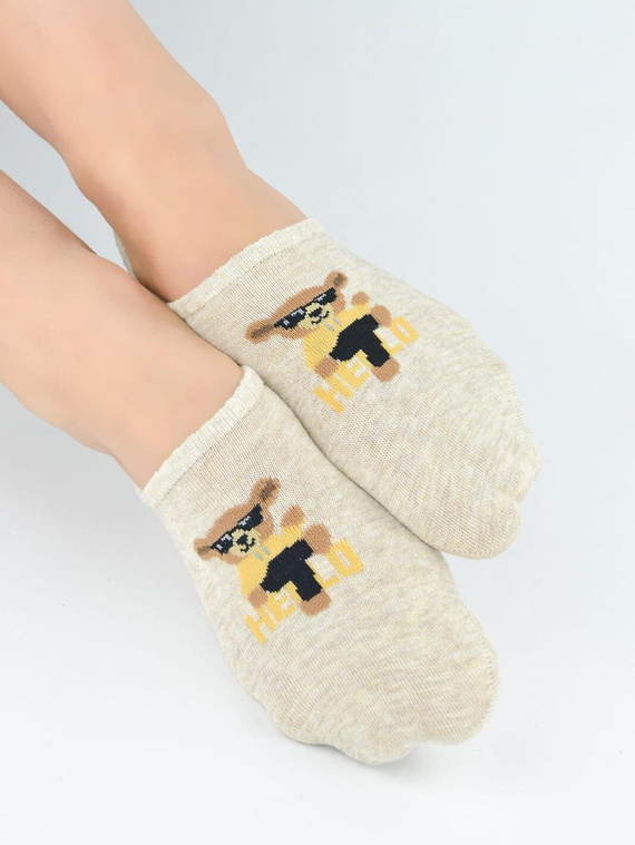 Calzini ballerina donna ST098 Noviti cotone invisibili silicone comfort