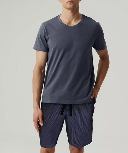 Atlantic NMP-381 pigiama uomo estivo cotone peach effect