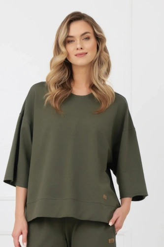 Felpa Kaori Italian Fashion 3/4 manica cotone