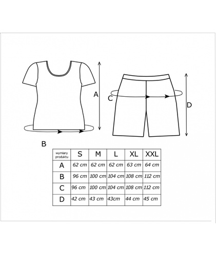 Pigiama donna Melisa 1/2 Donna – viscosa, manica corta
