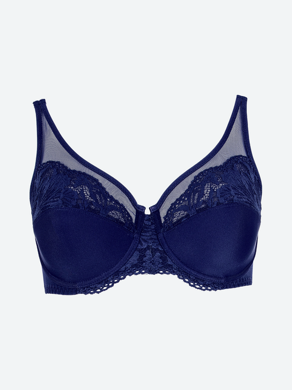 Reggiseno imbottito Delia - comfort e vestibilità elegante Spiman blu navy
