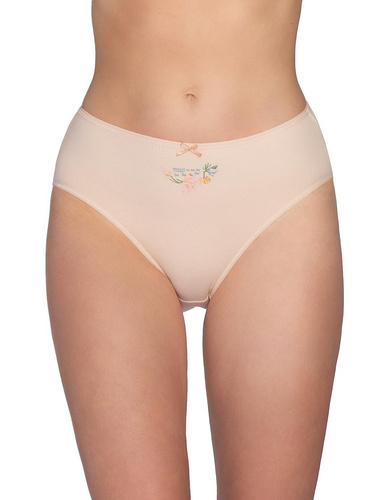 Figi L-120 BI-105 Lama Slip da donna in cotone Bikini 3 pezzi floreali