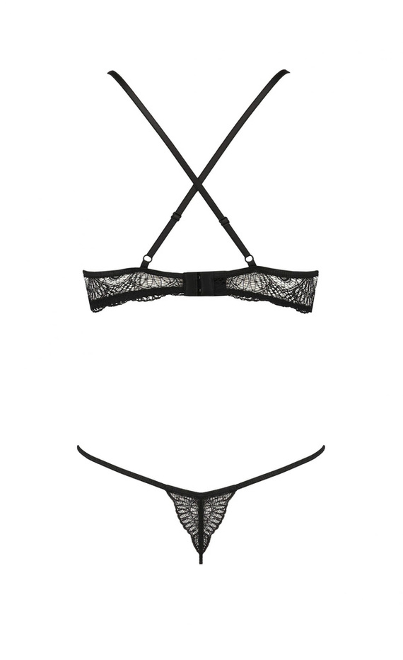 Quentris Set bikini Passion nero