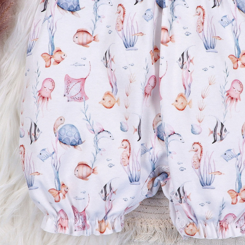 ABN-5481 Tutina per neonato Nini - cotone biologico, manica corta