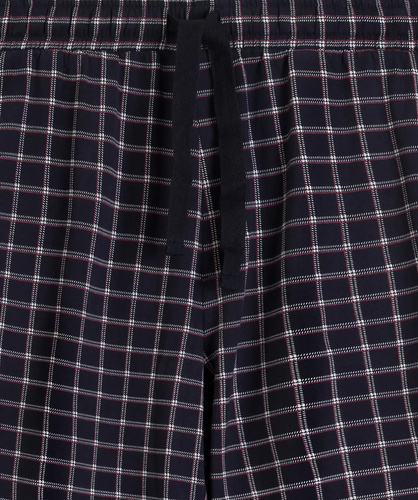 NMP-393 Blu Atlantico - pantaloni da pigiama da uomo in flanella di cotone