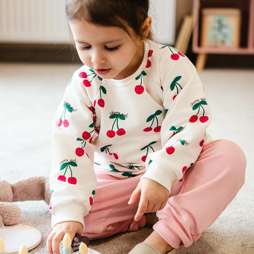 Felpa bambino Eevi Cherry cotone morbida comoda quotidiana