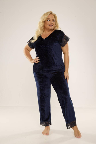 631 Milagros Pigiama da donna Forex - blu navy