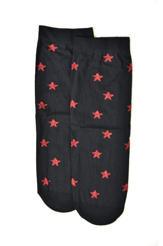 Calze Z 9101 Christmas Chill 40 den - calze natalizie da donna con stelle, nere