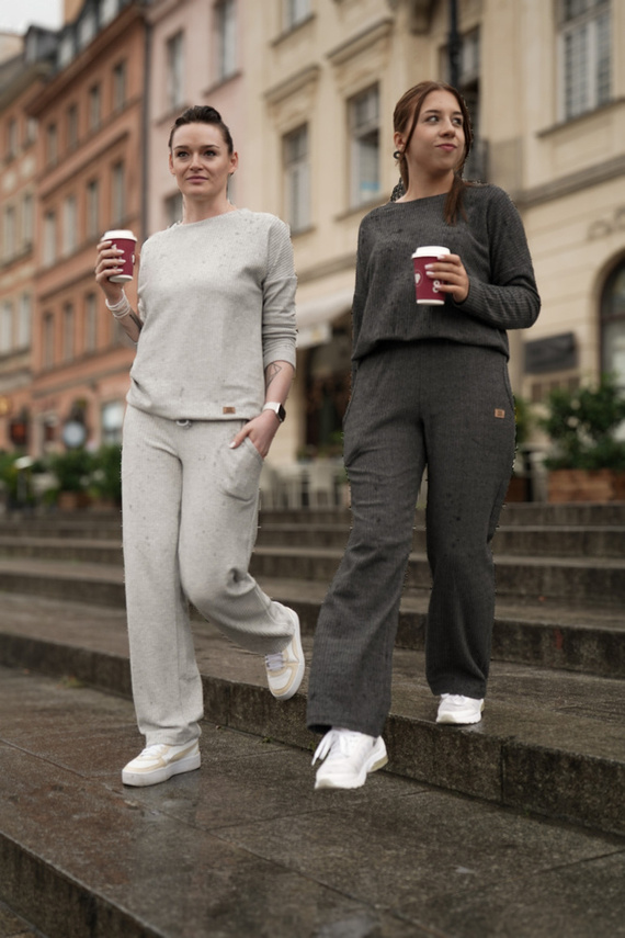 Set donna Avira Moda Italiana - melange scuro