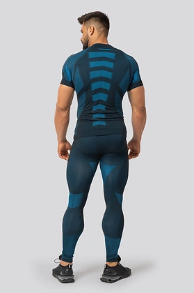 Brubeck Breeze 2.0 maglia termica uomo Nilit Breeze manica corta Black/Blue