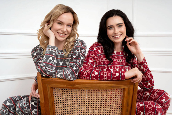 Iceland Fleece Set donna Moda italiana - stampa bordeaux