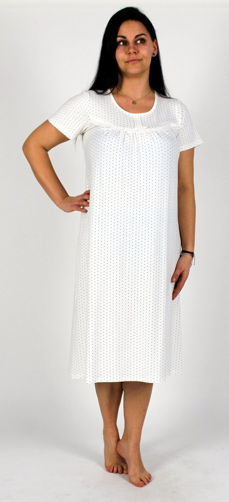 441 Camicia da notte Juliette Forex - ecrù a pois