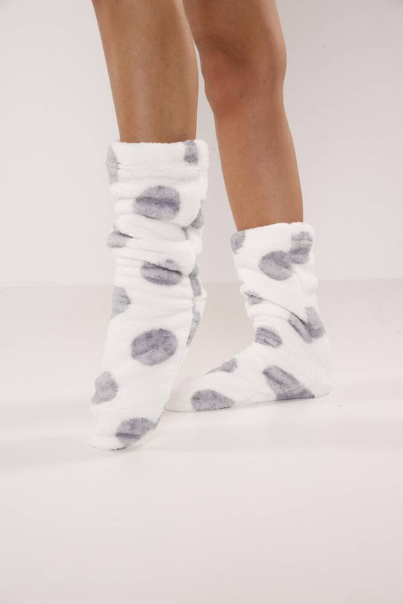 553/554 Calzini Wellsoft Smooth De Lafense - ecrù cerchi grandi