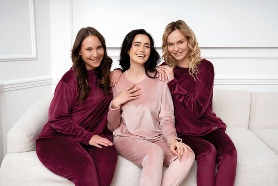 Akara Set da donna Italian Fashion - rosa cipria