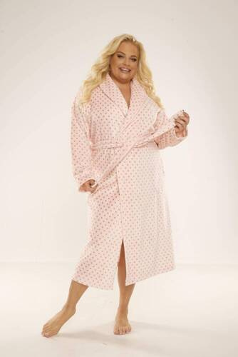 548 Accappatoio da donna Melanie Long Forex - Salmone