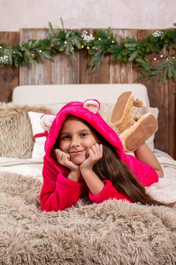 730 Accappatoio per bambini Serena Forex - lampone