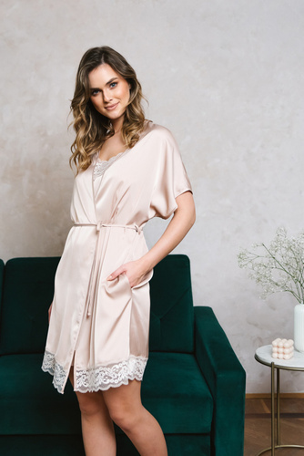 Touch Accappatoio a maniche corte Moda italiana - beige