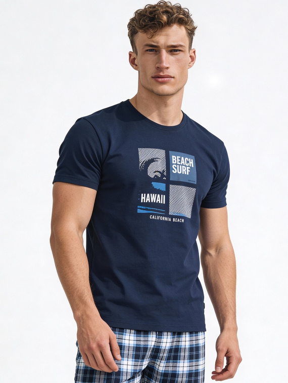 Cornette F&Y 551/56 Hawaii– pigiama ragazzo in cotone 100% con maglia a manica corta