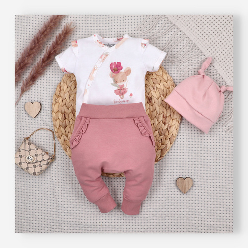 Nini Pantaloni Tuta Bambino Little Mouse 95% Cotone Biologico – Polonia