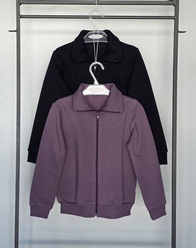 Bambarillo Chill felpa nera per bambini con collo alto 95% cotone