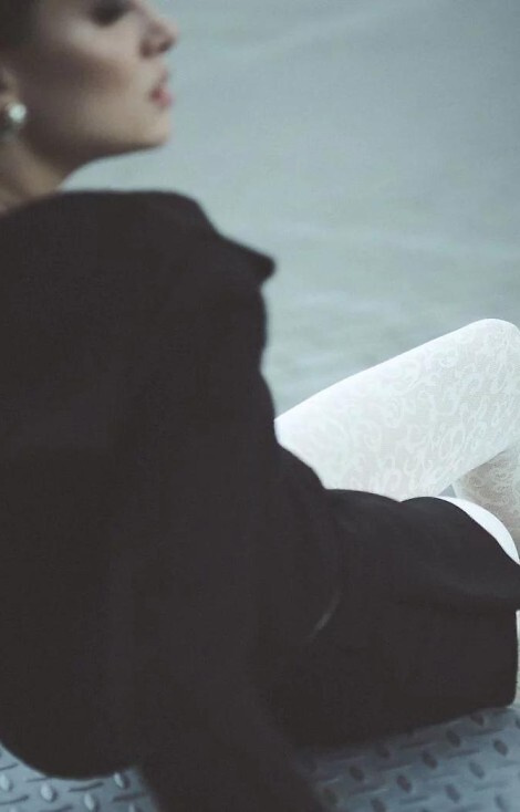 1235 Perse collant Gabriella ecru- ornamento 60 den, tecnologia 3D