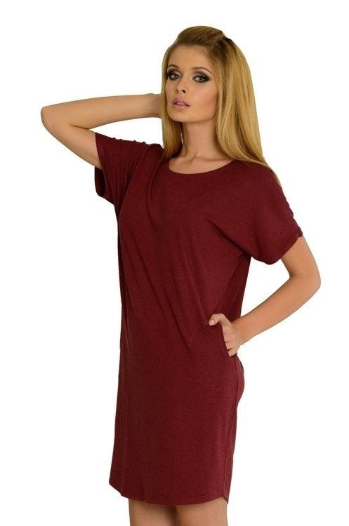 523 Camicia da notte Paula kr. manica - blu navy