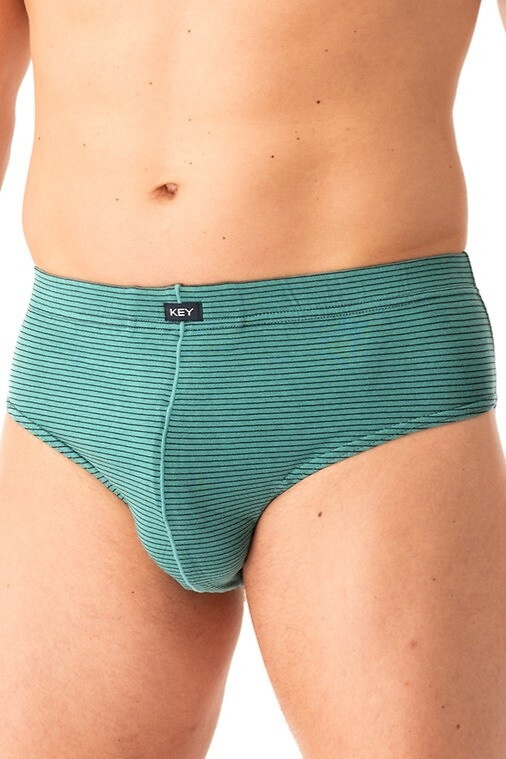 Slip uomo MPP 327 Key verde grafite-cotone, confezione da 2 pezzi in scatola, comfort e stile